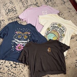 Girls surf oversized t-shirt lot